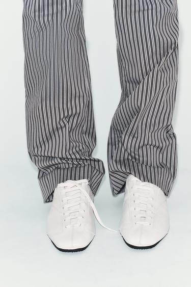 DERBYS EN CUIR - Blanc de Zara - Image 2