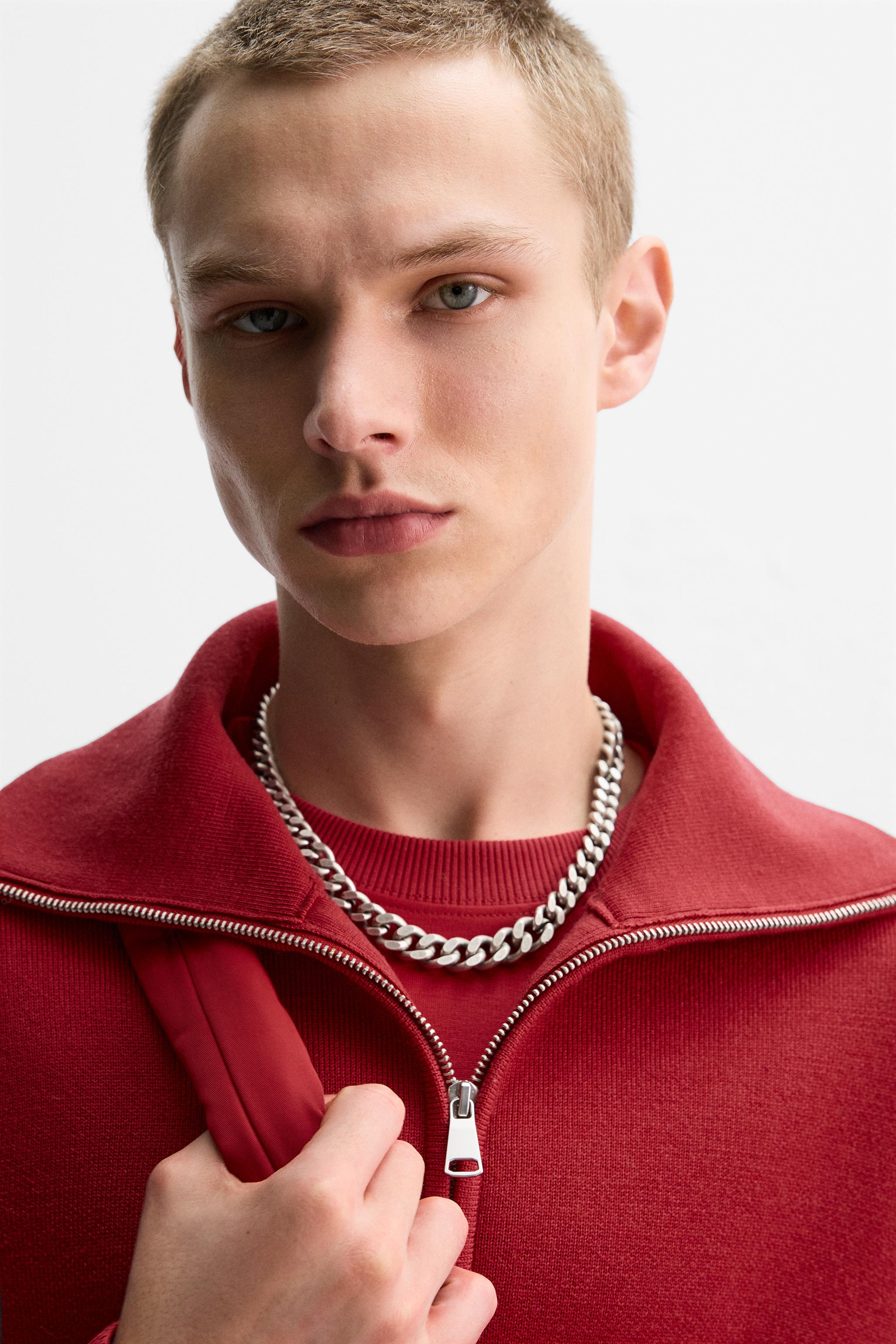 LIMITED EDITION ZIP NECK SWEATER - Red | ZARA United States