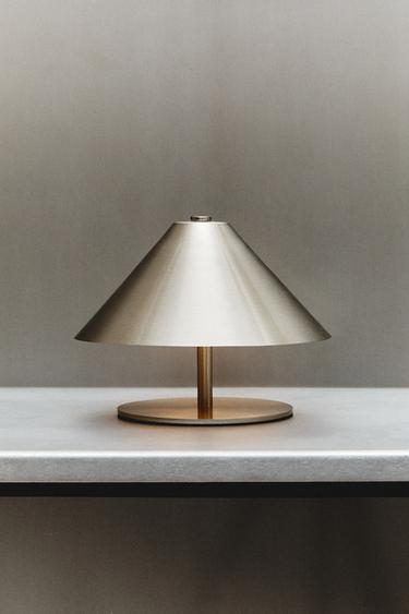 CORDLESS IRON TABLE LAMP - Silver by Zara