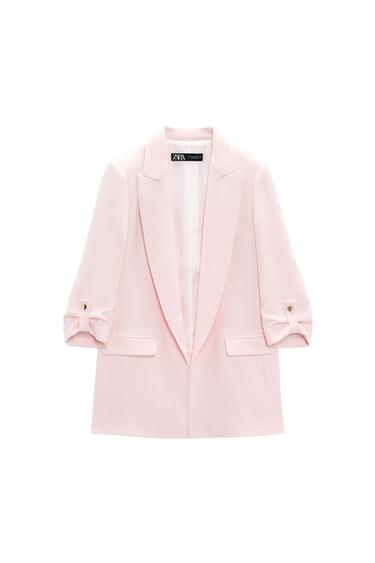 BLAZER WITH ROLLED-UP SLEEVES