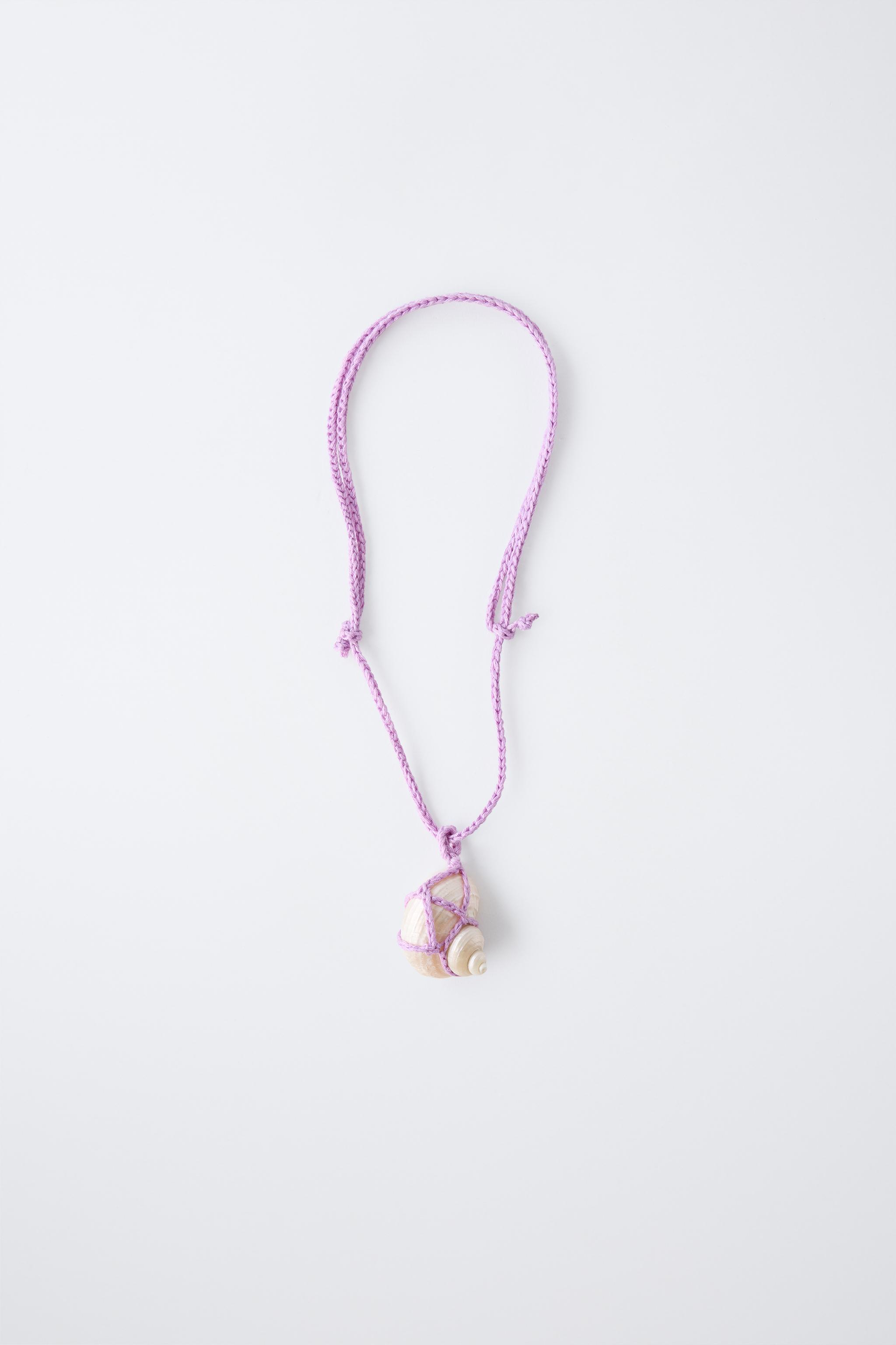 新品☆ZARA ザラ アメジスト ネックレス ジュエリー 天然石 ZARA - 新品☆ZARA ザラ アメジスト ネックレス ジュエリー