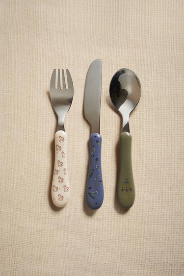 CHILDREN'S CHRISTMAS CUTLERY SET - Multicoloured by Zara - Image 4