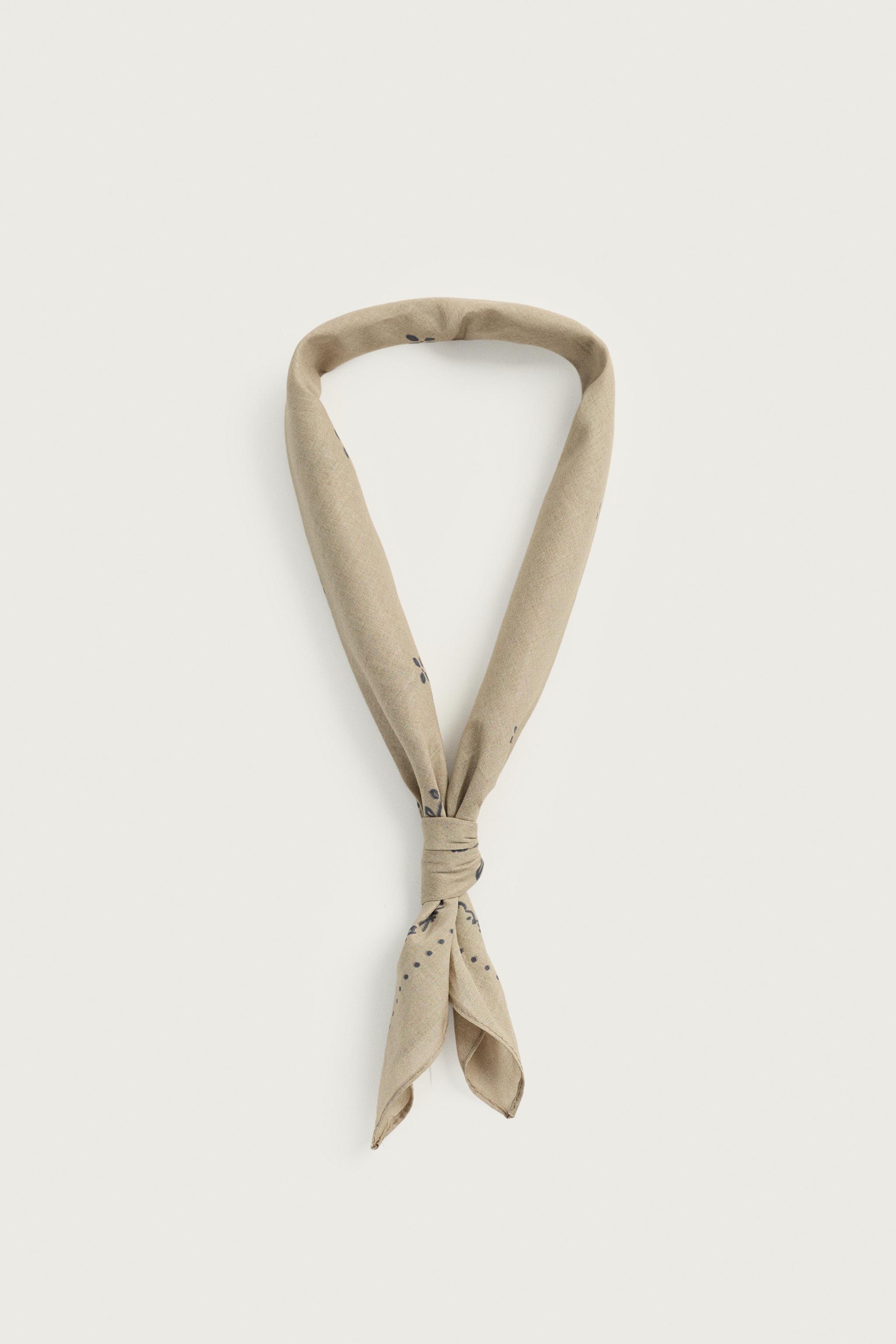 Zara Geometrik Desenli Bandana görsel 4