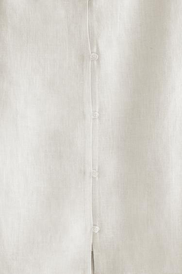 TOP LIN BOUTONS - Blanc cassé de Zara - Image 2