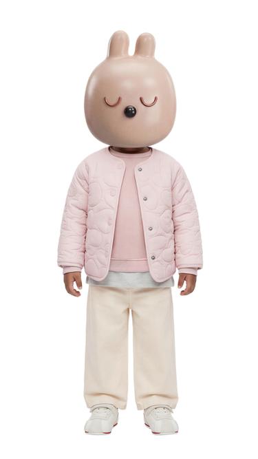 WATER-REPELLENT QUILTED JACKET WITH HEARTS - Pink by Zara