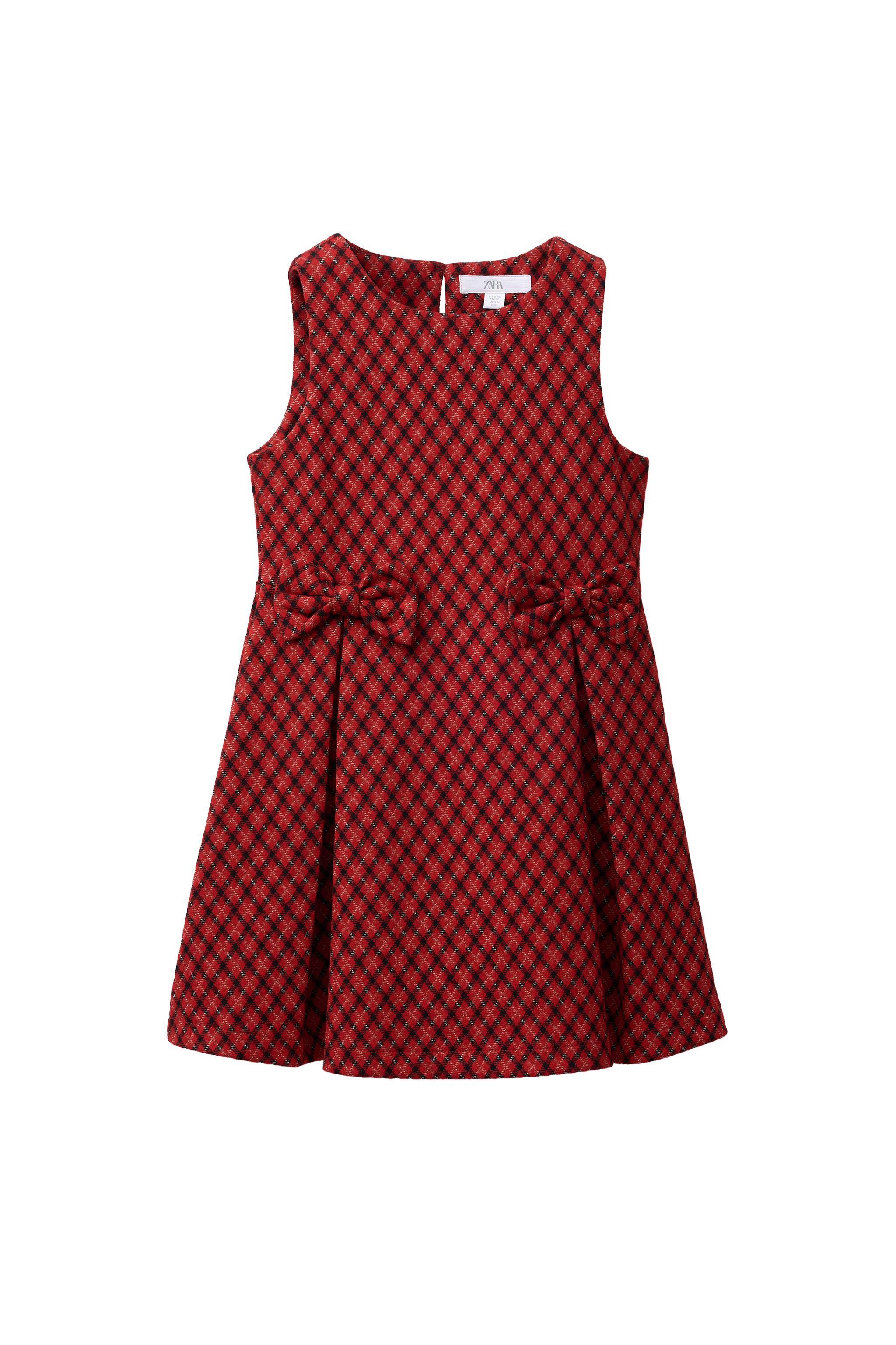 sachin and babi light blue dress Coastal Plaid Bow Dress