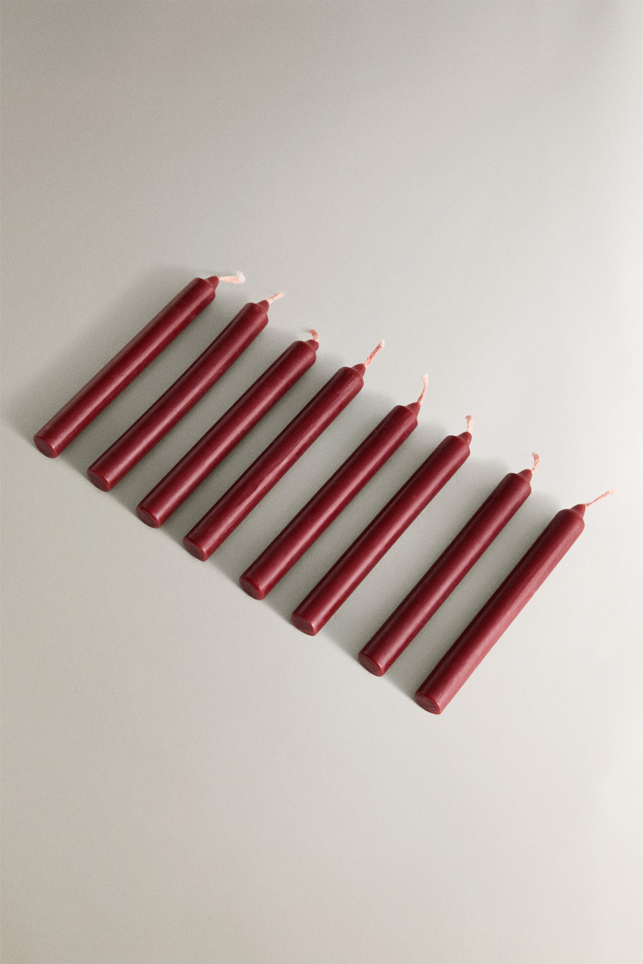 SET OF CHRISTMAS CANDLES (SET OF 8)