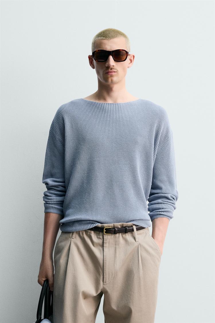 ZARA SILK/LINEN TEXTURED JUMPER