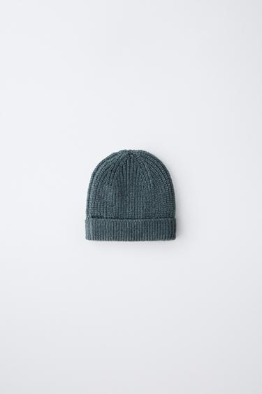 BASIC KNITTED BEANIE - Petrol blue by Zara