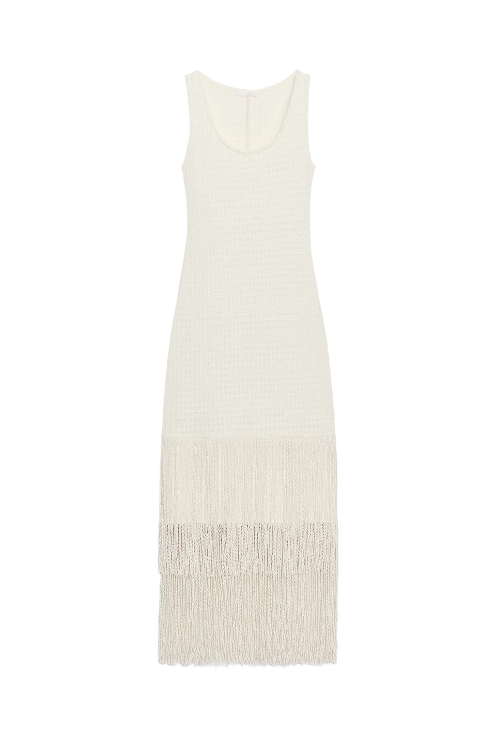 TEXTURED FRINGED DRESS - image 3