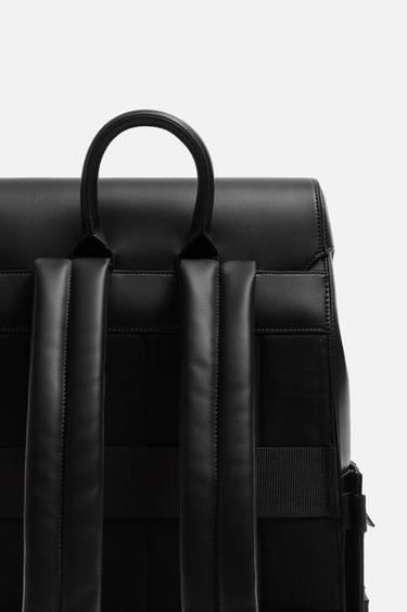 SAC À DOS À RABAT - Noir de Zara - Image 4