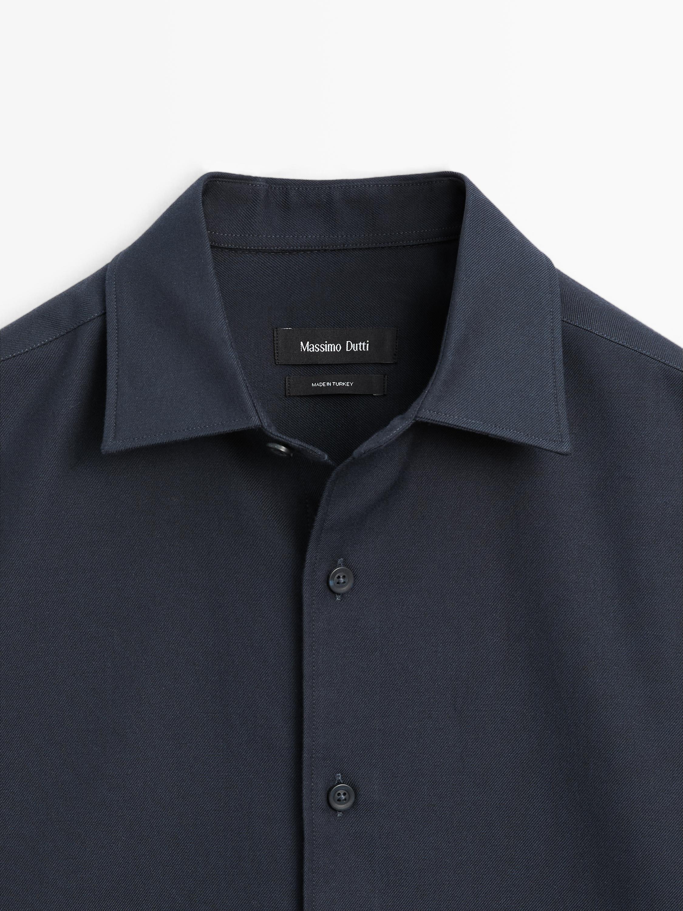 Regular fit twill shirt
