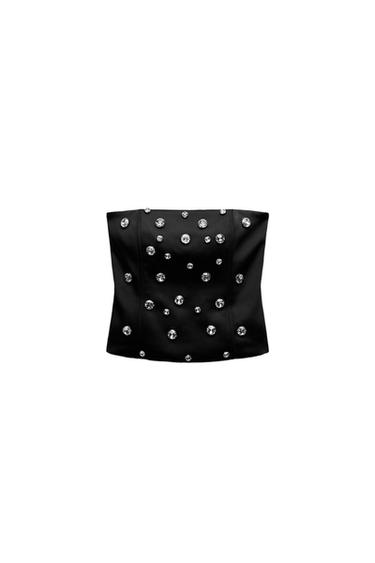 SATIN JEWEL CORSETRY TOP