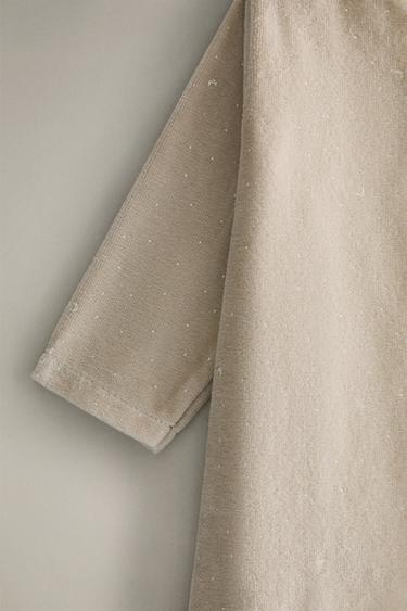 CHILDREN’S VELOUR MOON ROMPER - Grey by Zara - Image 2