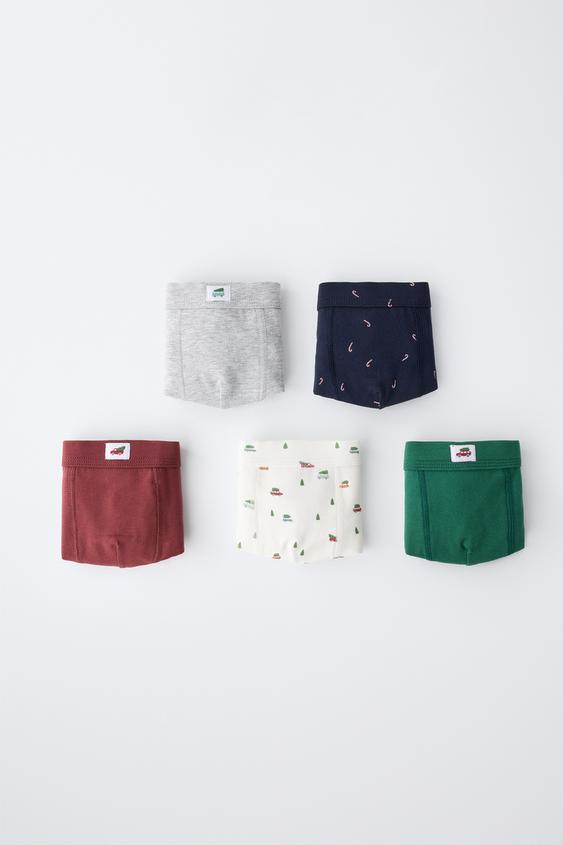 2-6 ANOS/ PACK DE CINCO BOXERS ESTAMPADOS - Multicolor da Zara - Imagem 0