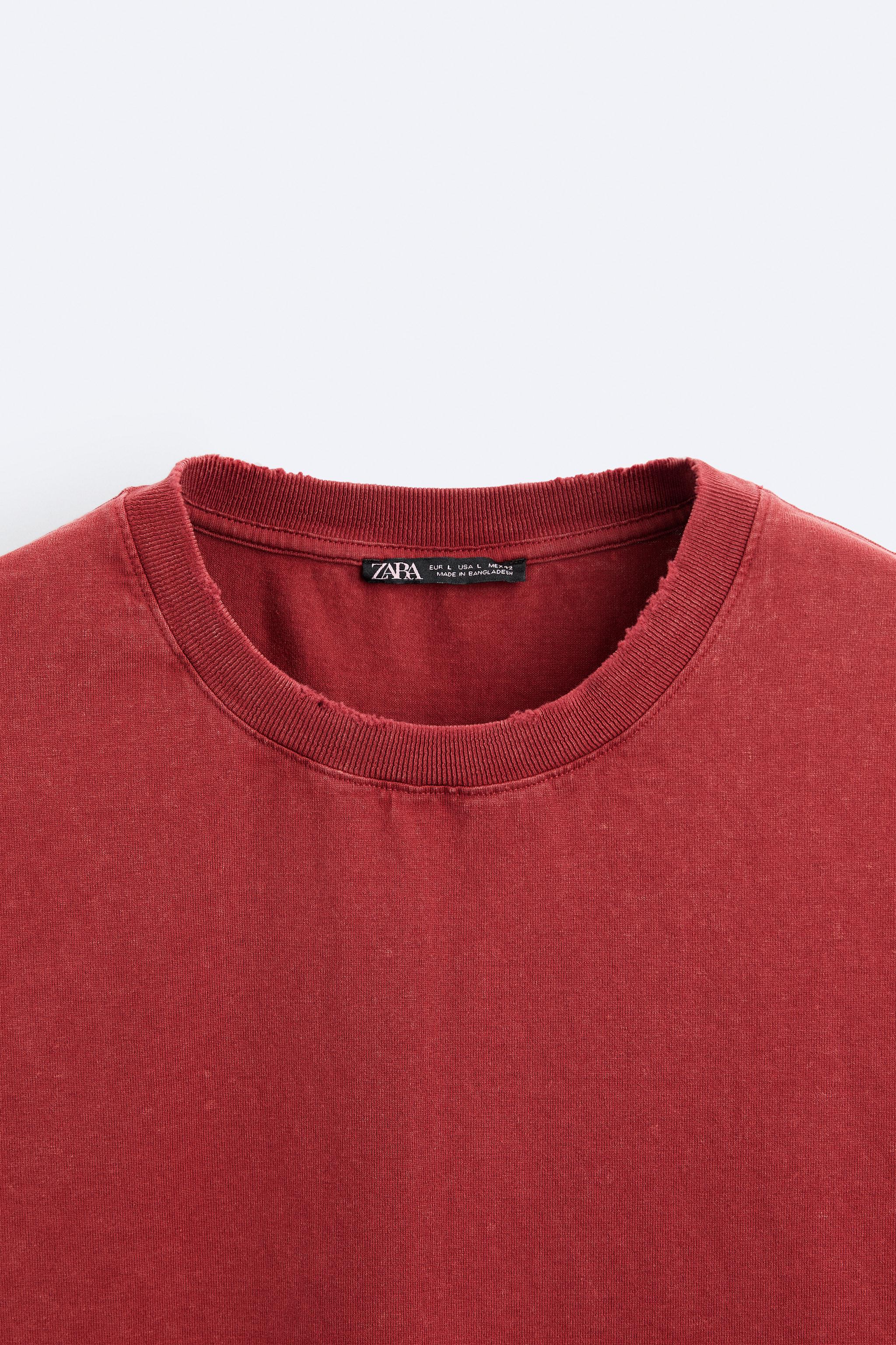 Zara red online sweatshirt