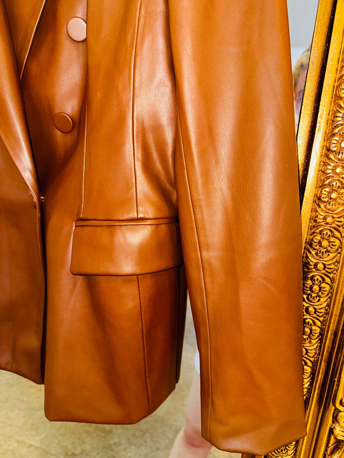 FAUX LEATHER BLAZER - Image 3