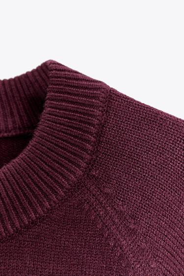 STRICKPULLOVER MIT WEITEN ÄRMELN - Violett von Zara