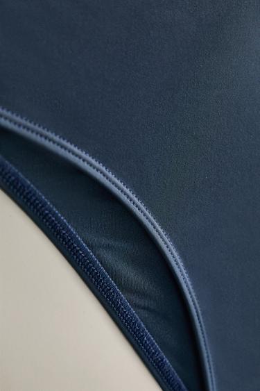 BAS DE BIKINI PLAGE UNI - Bleu marine de Zara - Image 4
