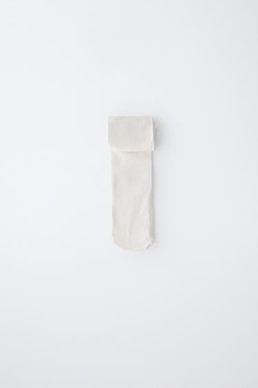MEDIAS LISAS MICROFIBRA - Blanco de Zara - Imagen 0