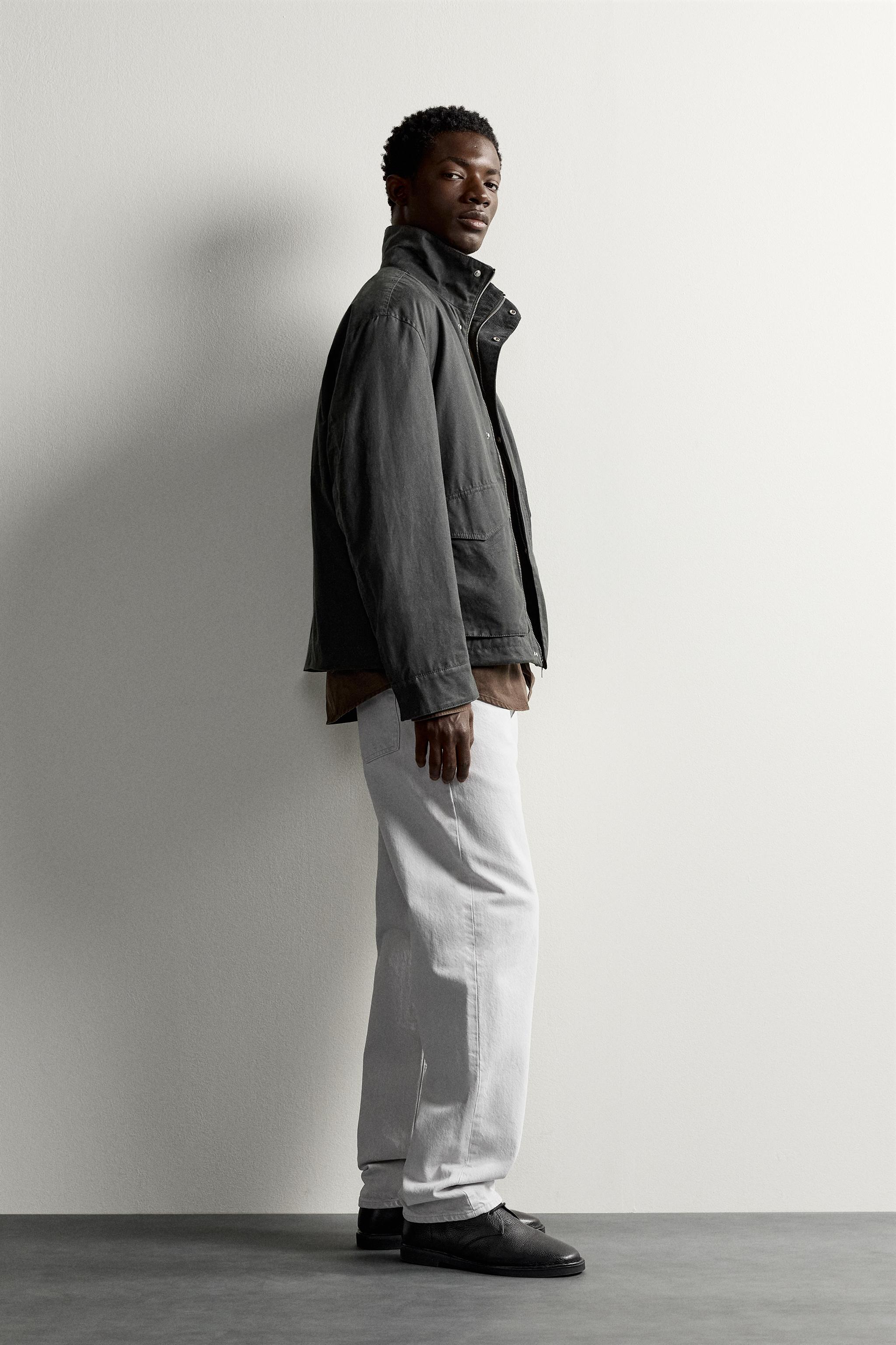 BLOUSON REGULAR FIT EFFET CIRÉ