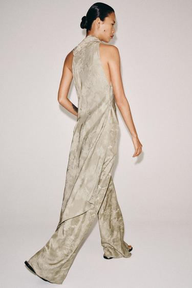 TOP ASYMÉTRIQUE JACQUARD ZW COLLECTION - Beige de Zara - Image 4