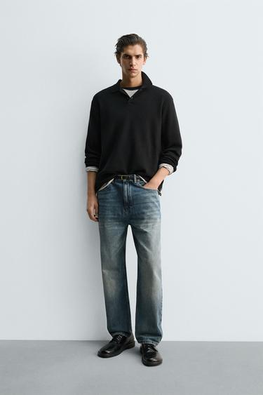 SOFT KNIT POLO SHIRT - Black by Zara