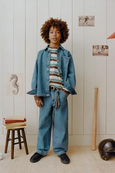 Zara LEATHER BINDING SHOES - Black