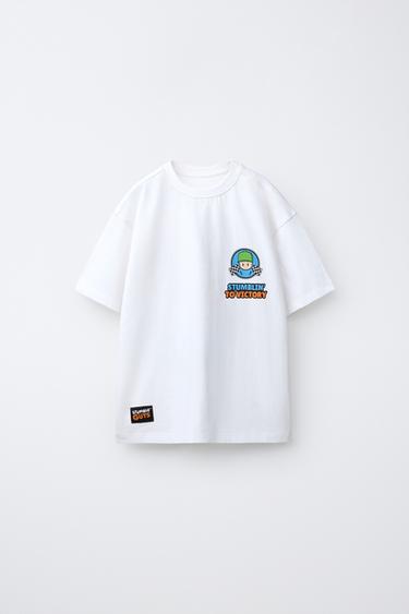 ФУТБОЛКА С КОРОТКИМ РУКАВОМ STUMBLE GUYS ™ © SCOPELY — БЕЛЫЙ от Zara