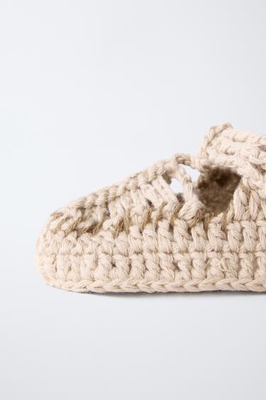 CHAUSSONS EN COTON - Marron sable de Zara - Image 5