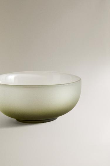 MINI BOL EN VERRE DÉGRADÉ - Vert de Zara - Image 3