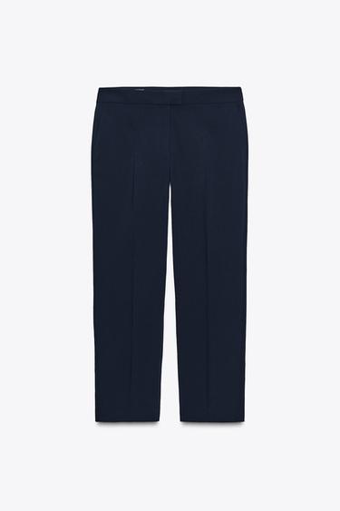 FITTED TROUSERS - Navy blue by Zara - Image 0