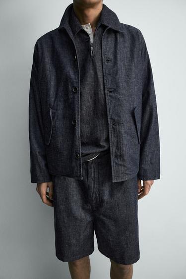 LIGHTWEIGHT DENIM BERMUDA SHORTS - Blue / Indigo by Zara - Image 5