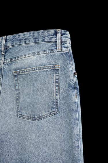 Zara FLARE FIT JEANS - Mid-blue