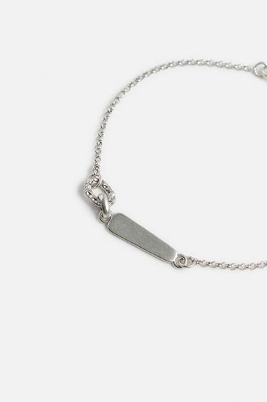 BRACELET À MAILLONS MÉTALLIQUES - Argent de Zara - Image 1