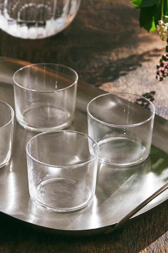 LOT VERRES RECYCLABLES BAS (LOT DE 4) - Transparent de Zara - Image 6