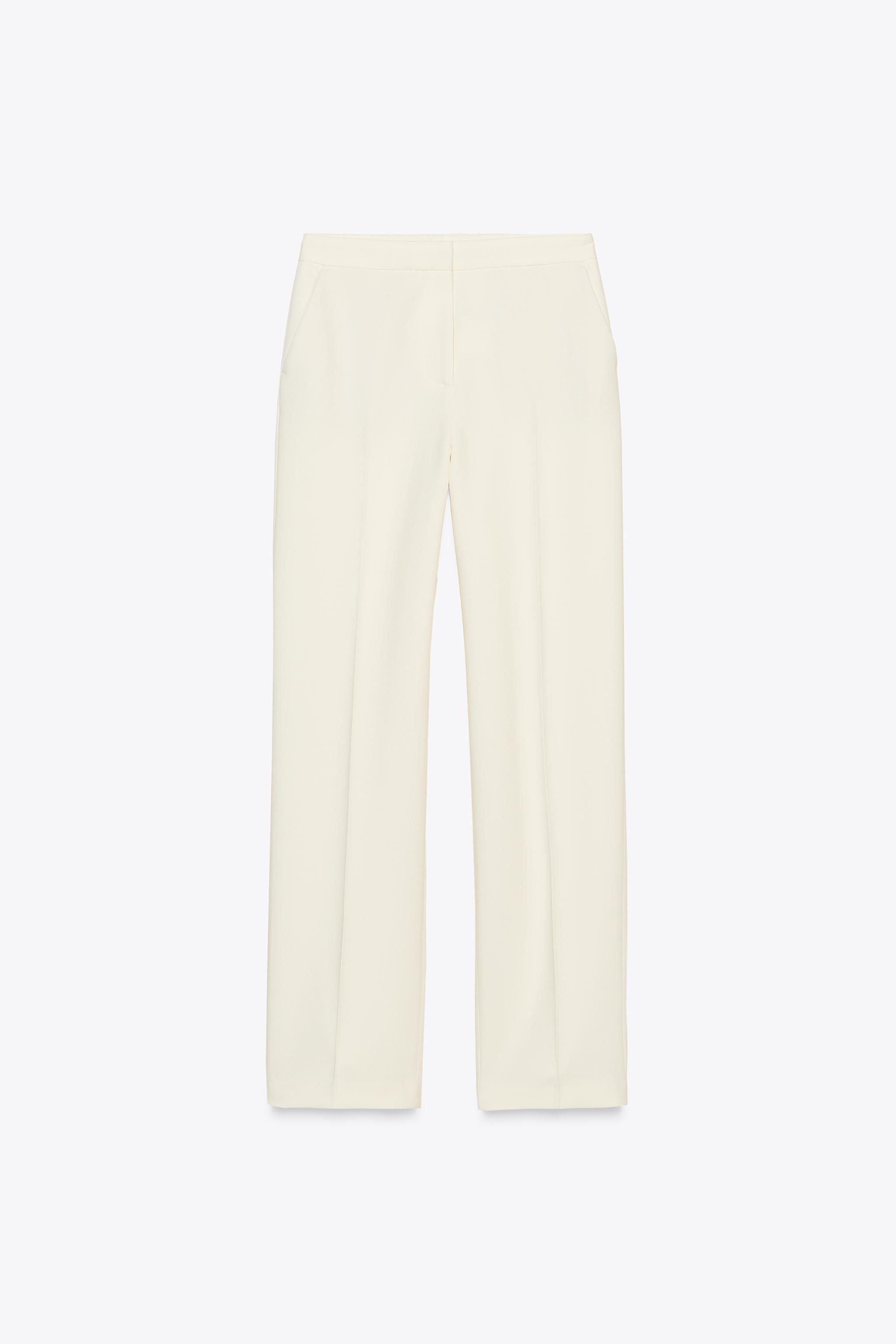 STRAIGHT LEG PANTS - Oyster-white | ZARA United States