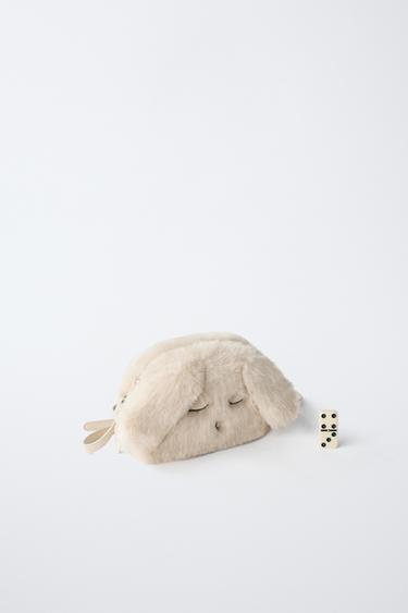 SAC BANDOULIÈRE LAPIN EN FAUSSE FOURRURE - Blanc écru de Zara - Image 5