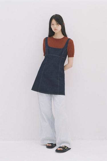 TRF 데님 원피스 - Zara 다크 인디고
