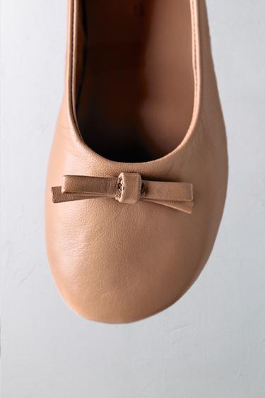 BALLERINES EN CUIR ÉDITION LIMITÉE - Rose de Zara - Image 8