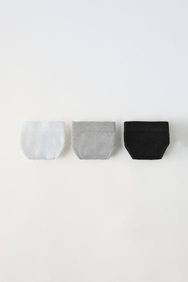 8-14 ANS/ LOT DE TROIS CULOTTES SANS COUTURES - Blanc de Zara