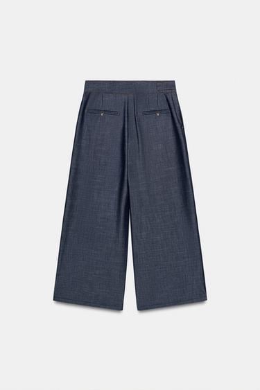JUPE-CULOTTE À PASSANT - Bleu / Indigo de Zara - Image 6