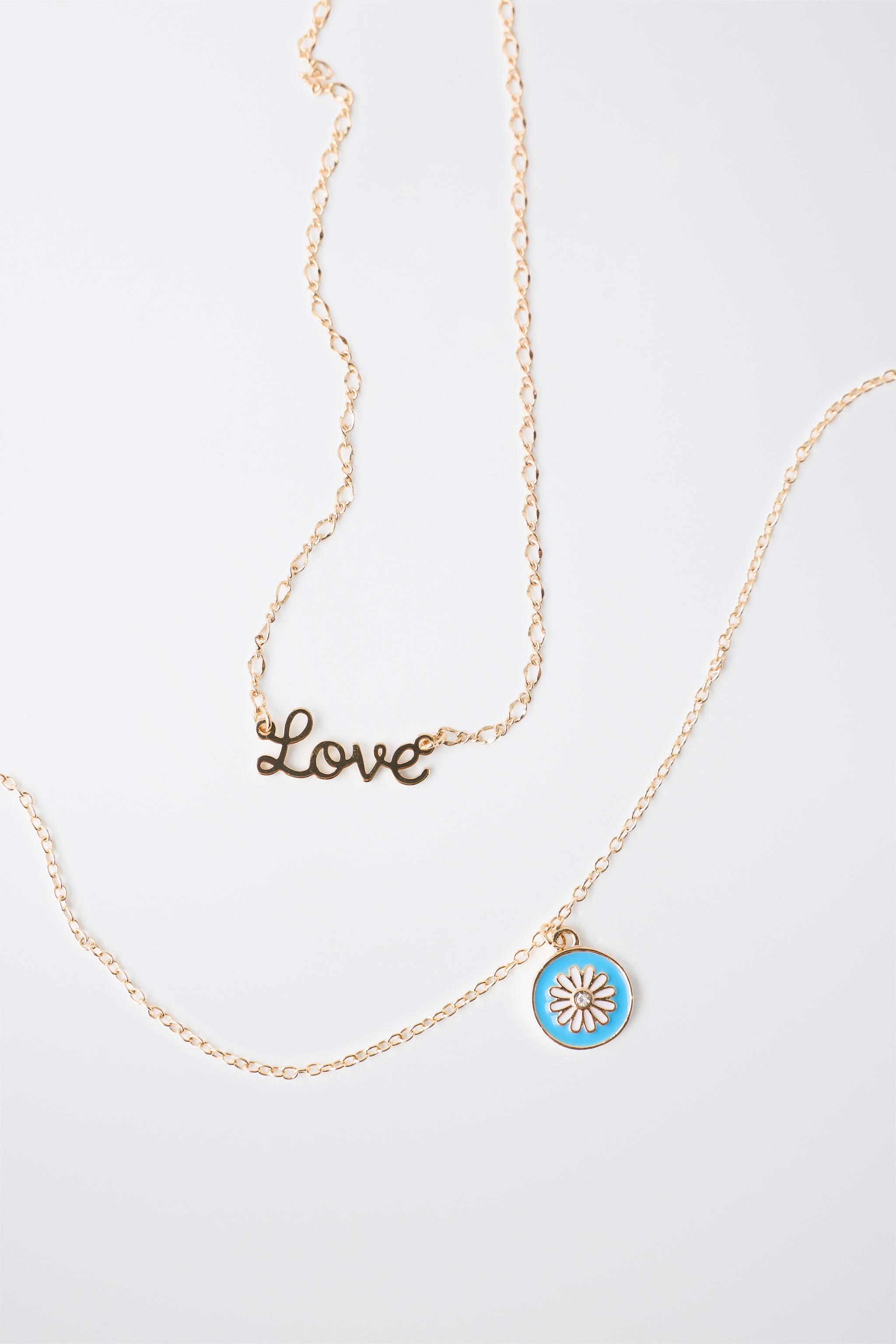 LOVE AND TAG NECKLACE 2-PACK