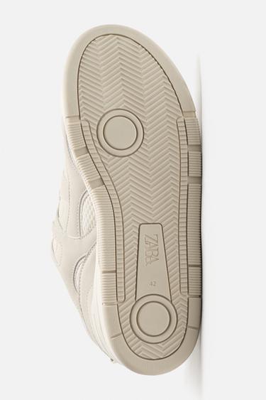 MAXI LACE-UP TRAINERS - Beige by Zara - Image 3