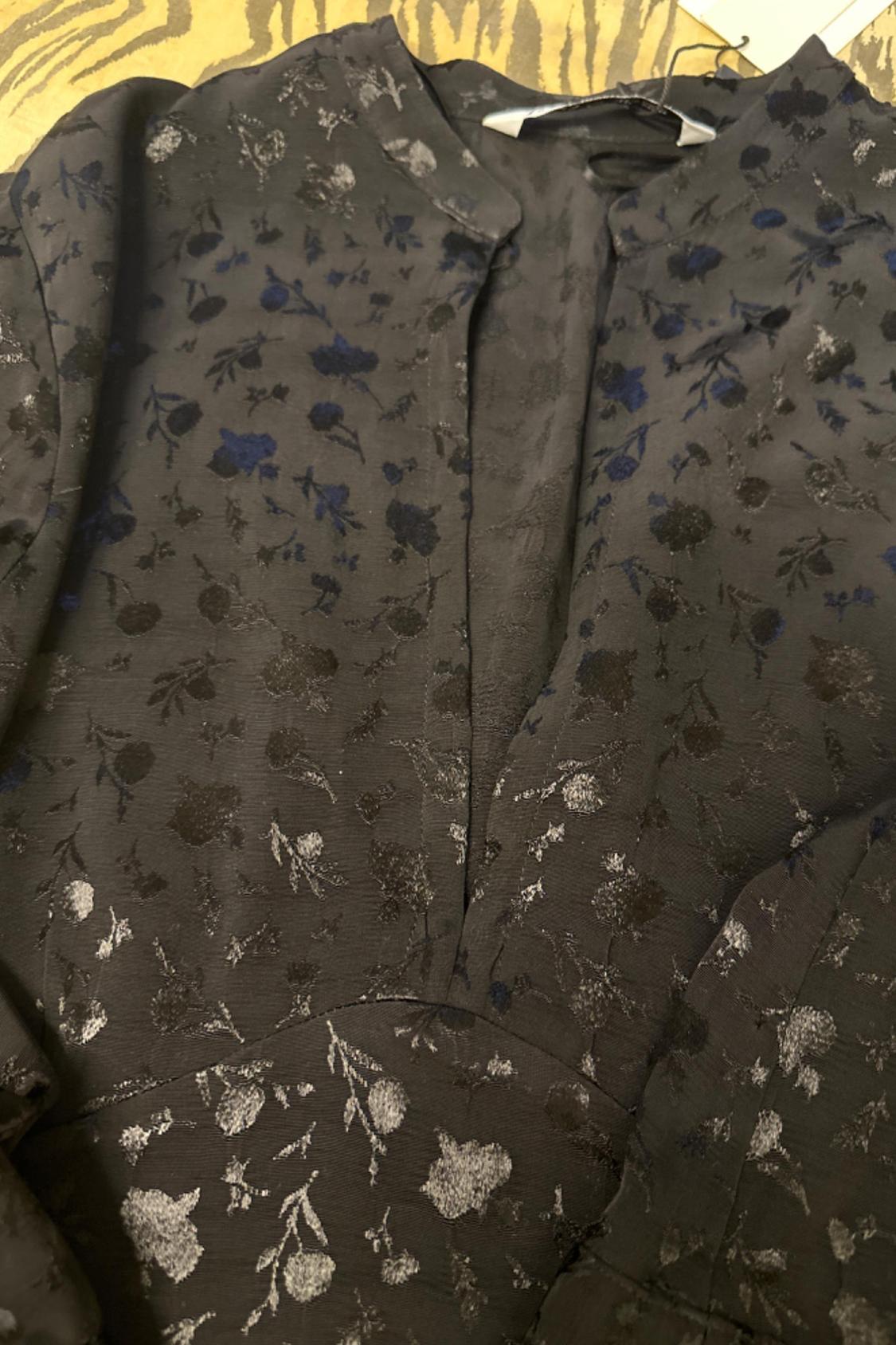 FLORAL JACQUARD MINI DRESS - Image 3