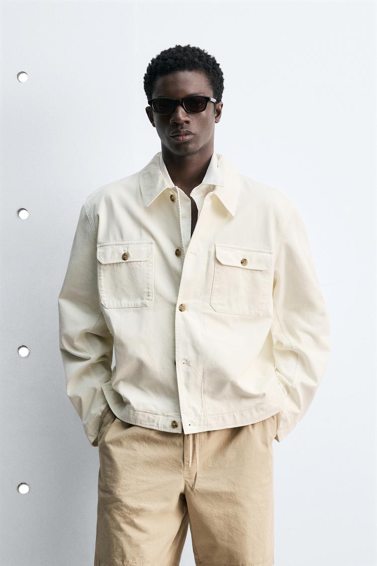 ZARA REGULAR FIT JACKET WITH POCKETS