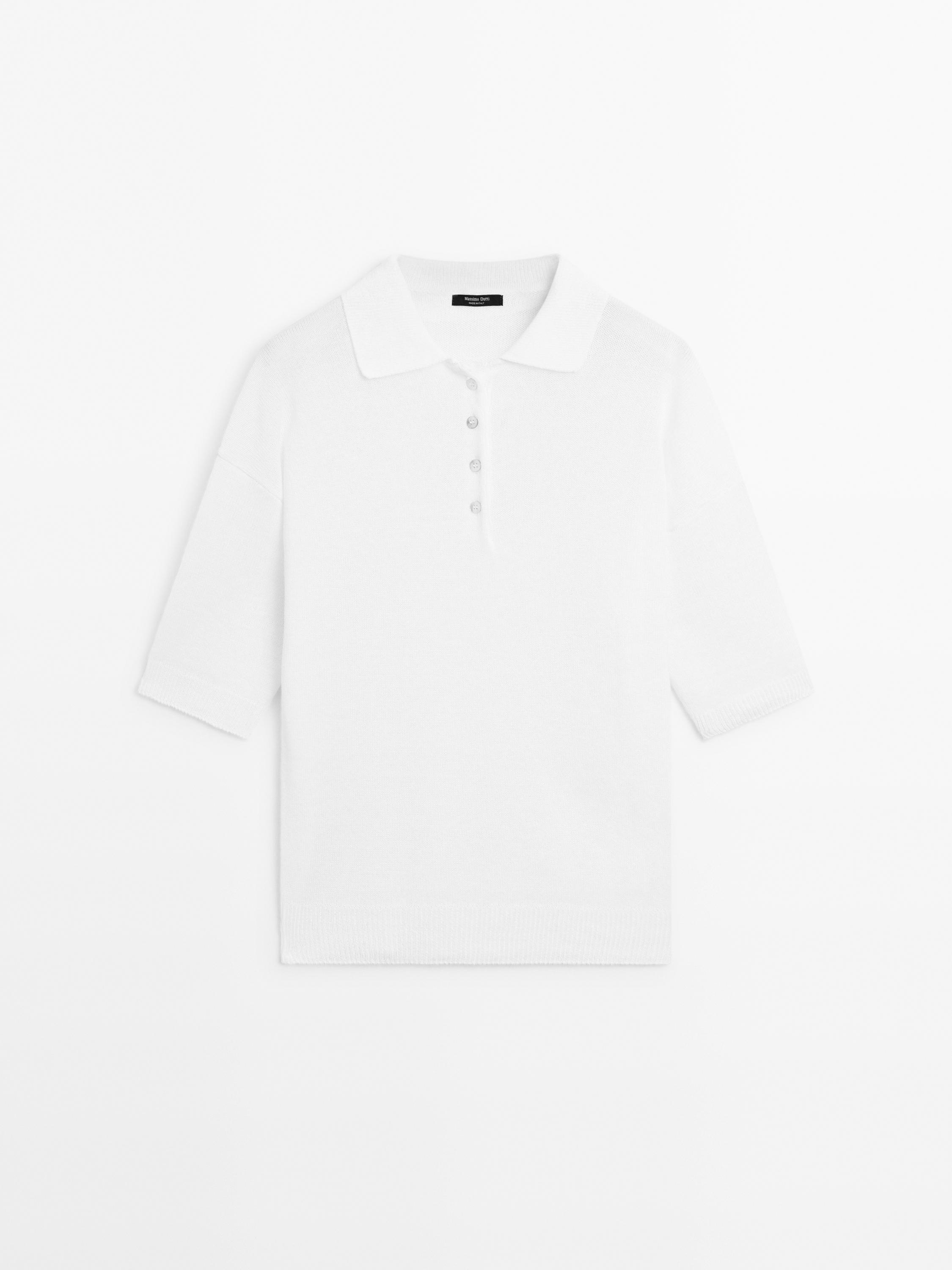 Pull en maille oversize à col polo