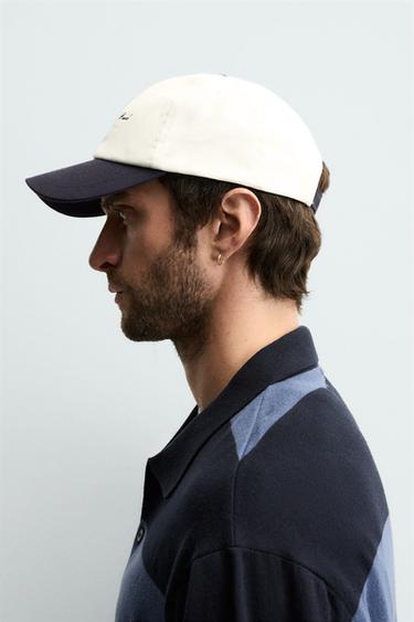 COMBINATION EMBROIDERY CAP - Ecru by Zara - Image 1