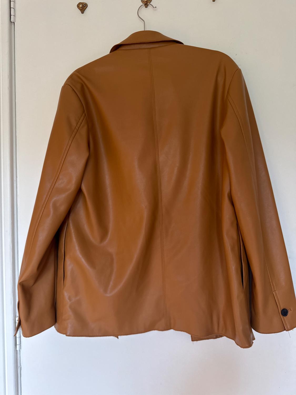 FAUX LEATHER OVERSHIRT - Image 2