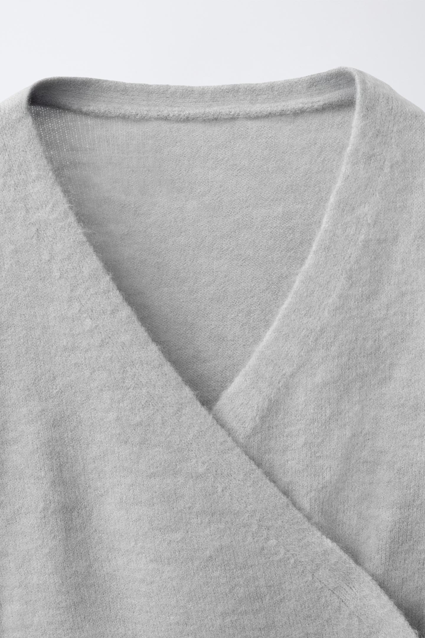 Детский кардиган Zara Double-Breasted, цвет: Светлый серый — фото 3